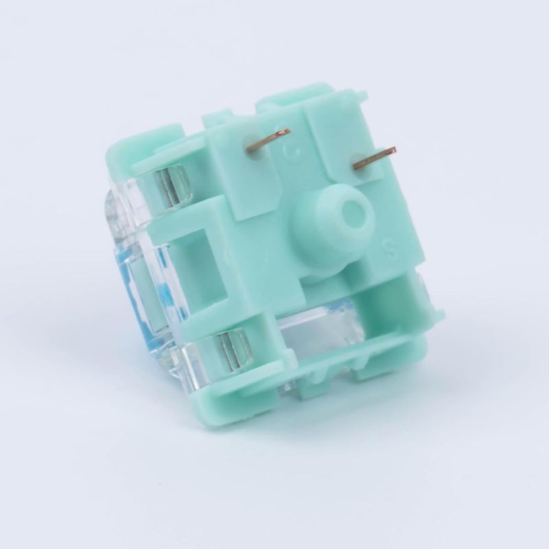 kutethy Gateron Jade 3.0 Double-Stage Spring Blue Switches,3-Pin 60gf Clicky/Pre Lubed for Mechanical Keyboard（Blue,72pcs） - Image 2
